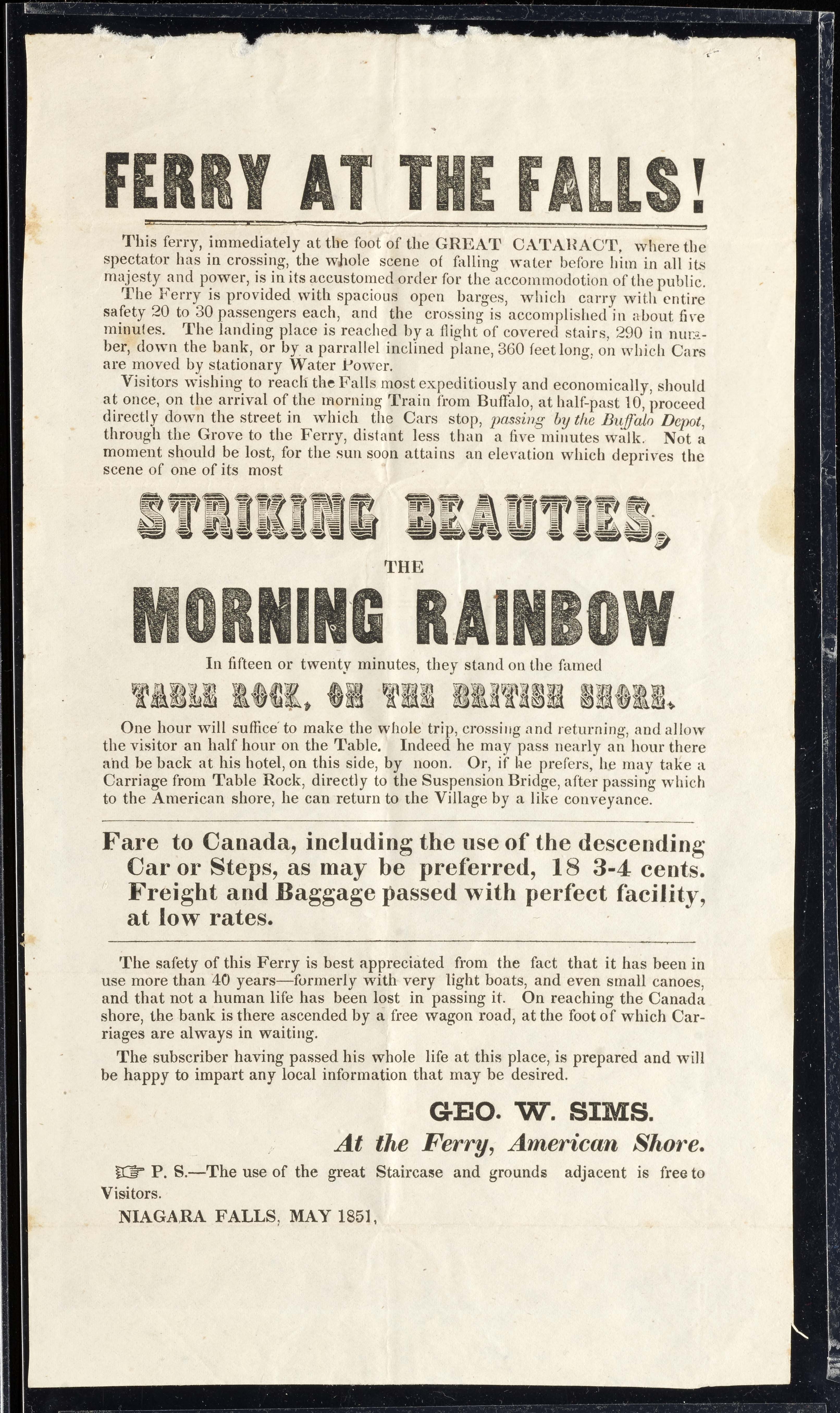 Ferry at the Falls, Niagara Falls, U.S.A